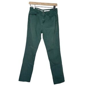 DKNY Mid-Rise SOHO Skinny Straight Leg Green Denim Jeans Women's Size 4